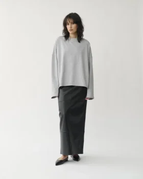 Tricou cu mâneci lungi și croi drept W