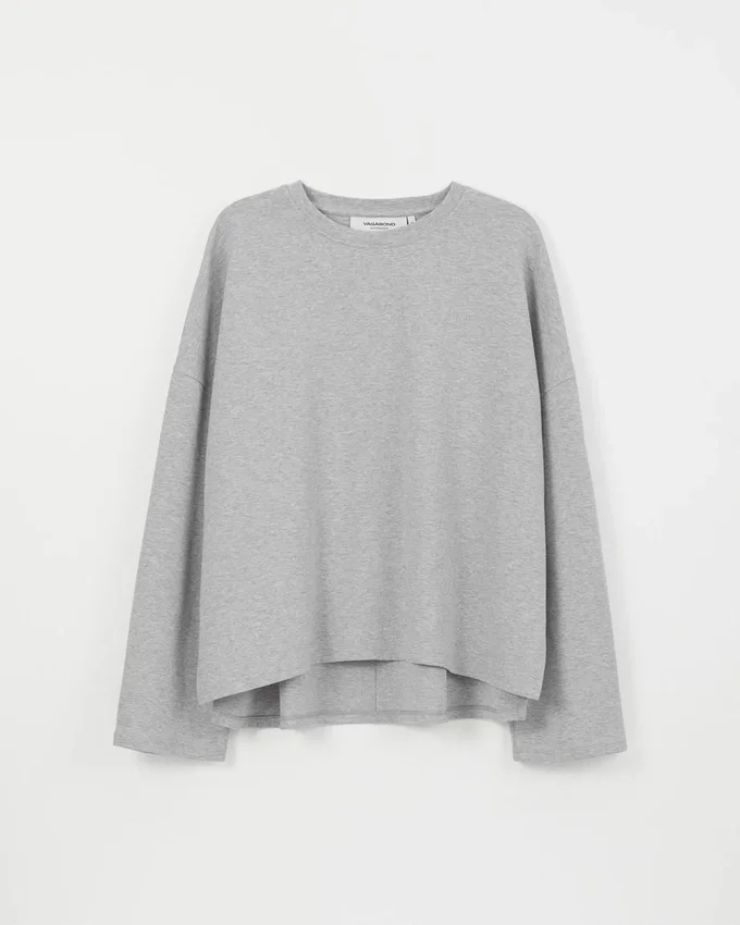Tricou cu mâneci lungi și croi drept W