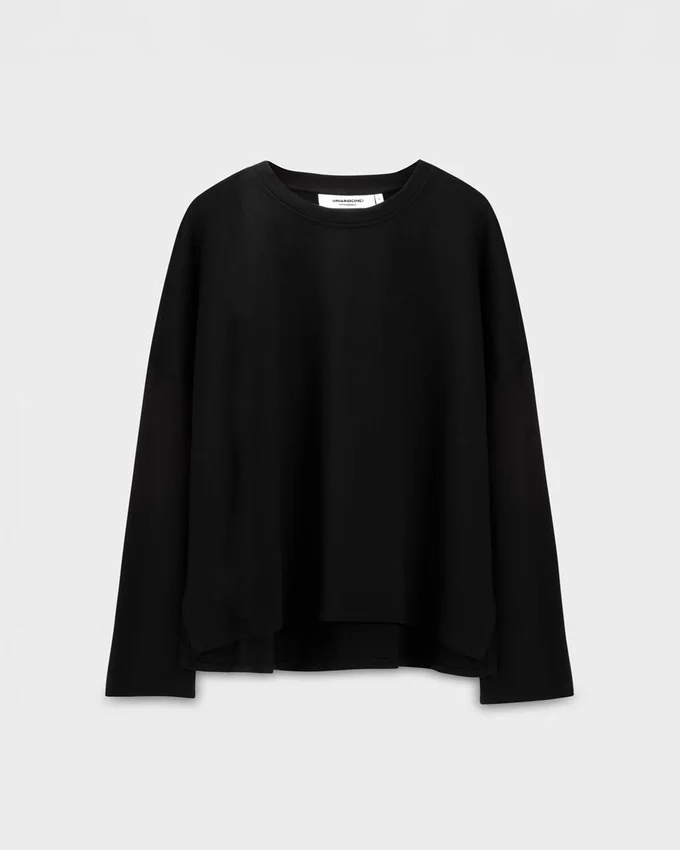 Tricou cu mâneci lungi și croi drept W