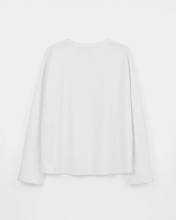 Tricou cu mâneci lungi și croi drept W