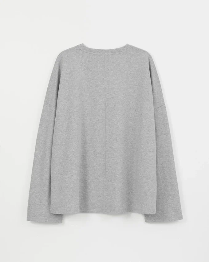 Tricou cu mâneci lungi și croi drept W