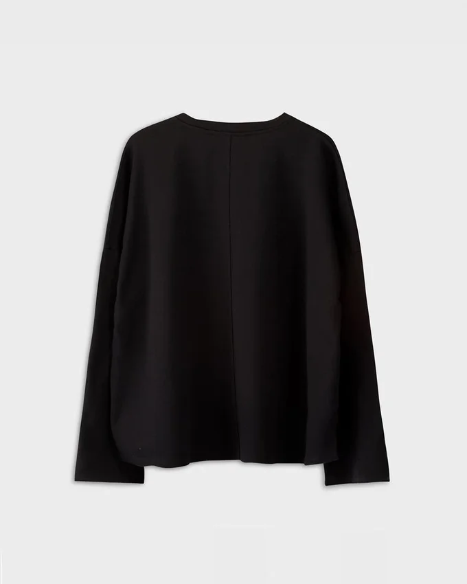 Tricou cu mâneci lungi și croi drept W